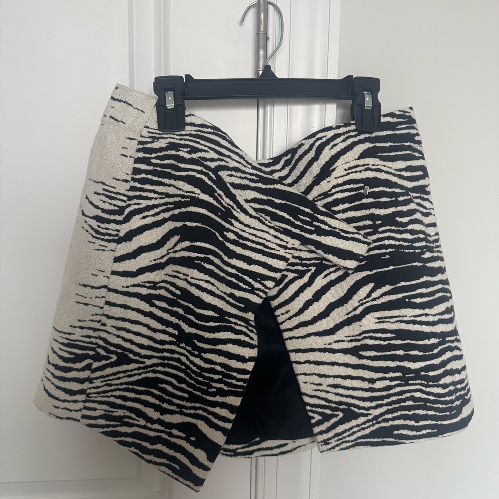 The Attico Black Satin Skirt